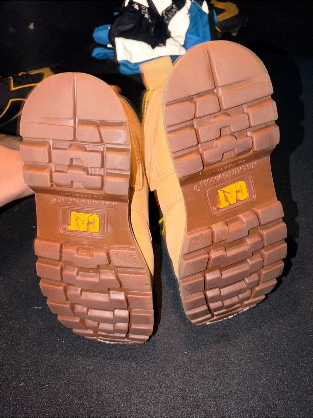 Kids Wheat Work Boots with Yellow Laces